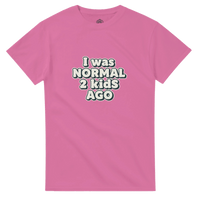 Load image into Gallery viewer, I Was Normal 2 Kids Ago T-Shirt | Funny Mom &amp; Dad Gift | Comfortable Cotton Tee - Little Boss Society Co