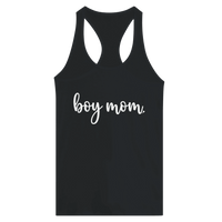 Load image into Gallery viewer, Boy Mom Racerback Tank - Little Boss Society Co