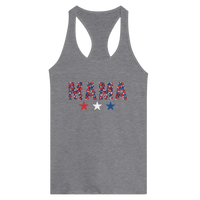Load image into Gallery viewer, MAMA Fourth of July Graphic Women's Ideal Racerback Tank - Little Boss Society Co