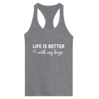 Load image into Gallery viewer, Life Is Better With My Boys Racerback Tank - Little Boss Society Co