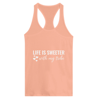 Load image into Gallery viewer, Life Is Sweeter With My Tribe Ideal Racerback Tank - Little Boss Society Co