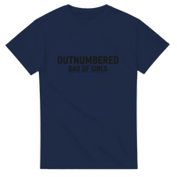 Load image into Gallery viewer, OUTNUMBERED Dad Of Girls Crewneck T-shirt - Little Boss Society Co