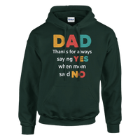 Load image into Gallery viewer, Dad Thanks for Always Saying Yes Pullover Hoodie - Little Boss Society Co