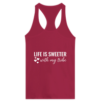 Load image into Gallery viewer, Life Is Sweeter With My Tribe Ideal Racerback Tank - Little Boss Society Co