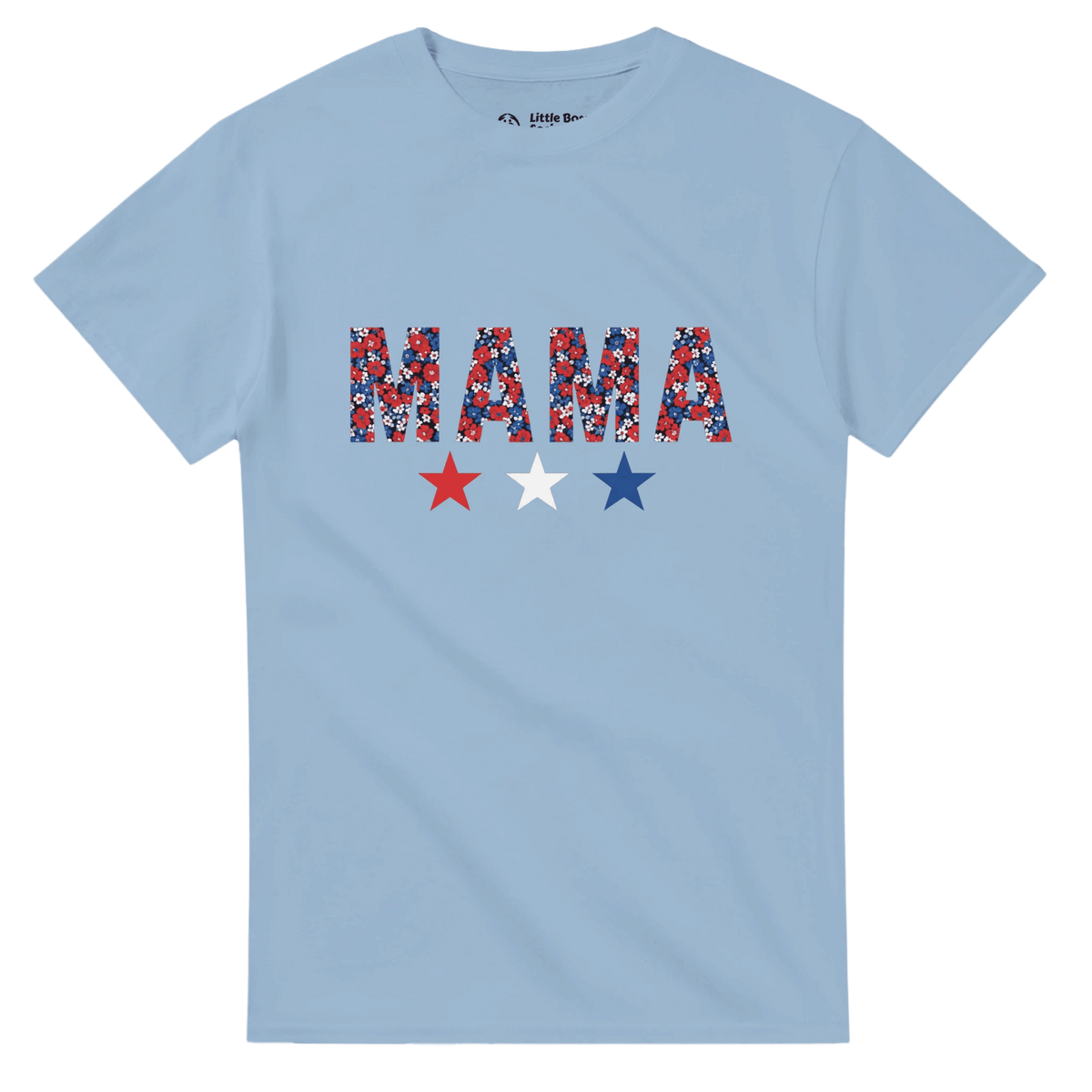 MAMA Fourth of July Graphic T-Shirt - Patriotic Women's Casual Tee - Little Boss Society Co