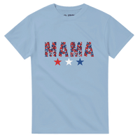 Load image into Gallery viewer, MAMA Fourth of July Graphic T-Shirt - Patriotic Women's Casual Tee - Little Boss Society Co