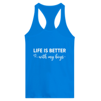 Load image into Gallery viewer, Life Is Better With My Boys Racerback Tank - Little Boss Society Co