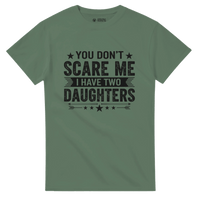 Load image into Gallery viewer, You Don't Scare Me I Have Two Daughters T-Shirt | Funny Parent Gift | Classic Fit Cotton Tee - Little Boss Society Co
