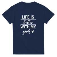 Load image into Gallery viewer, Life Is Better With My Girls Crewneck T-shirt - Little Boss Society Co