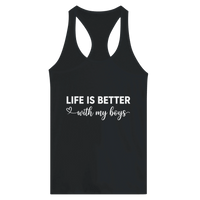 Load image into Gallery viewer, Life Is Better With My Boys Racerback Tank - Little Boss Society Co