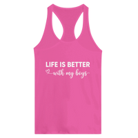 Load image into Gallery viewer, Life Is Better With My Boys Racerback Tank - Little Boss Society Co