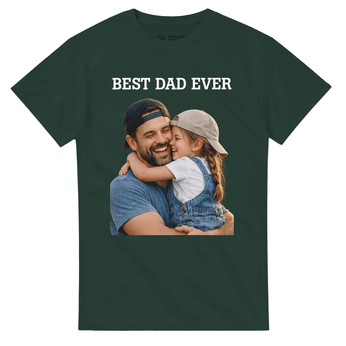 Custom Best Dad Ever Photo T-Shirt – Personalized Father's Day Gift - Little Boss Society Co