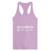 Load image into Gallery viewer, Life Is Sweeter With My Tribe Ideal Racerback Tank - Little Boss Society Co