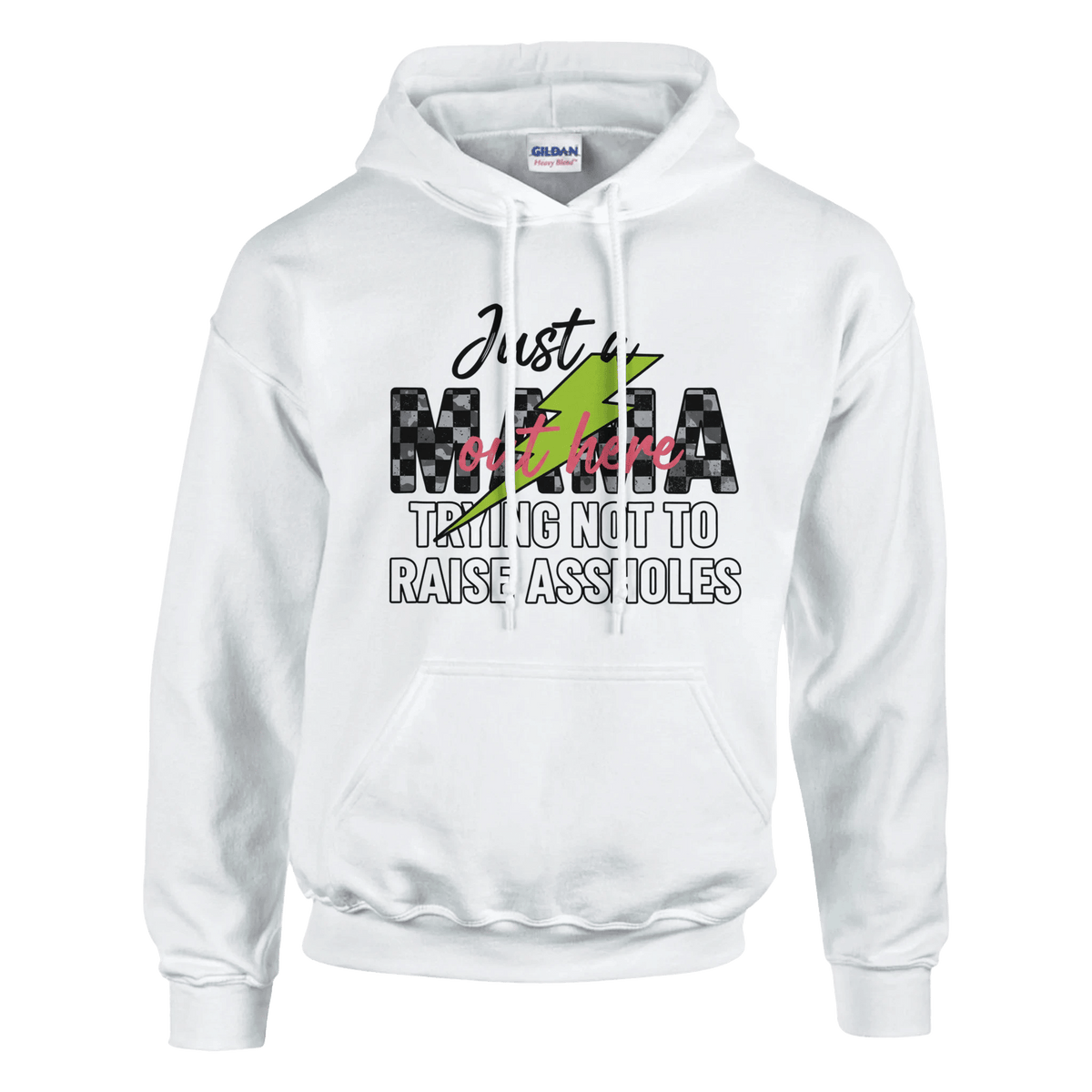 Just a MAMA Out Here Trying Not to Raise Assholes clothing - Little Boss Society Co
