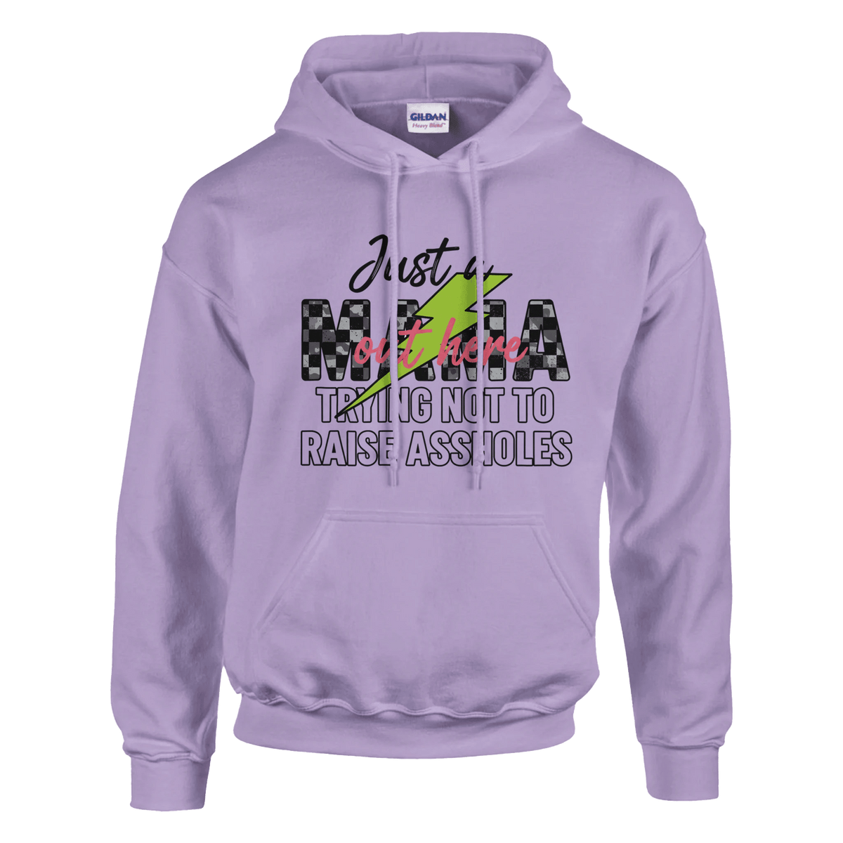 Just a MAMA Out Here Trying Not to Raise Assholes clothing - Little Boss Society Co