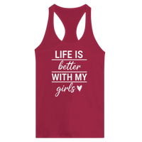 Load image into Gallery viewer, Life Is Better With My Girls Ideal Racerback Tank - Little Boss Society Co