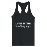Load image into Gallery viewer, Life Is Better With My Boys Racerback Tank - Little Boss Society Co