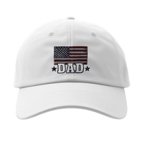 Load image into Gallery viewer, American Flag Dad Flexfit Structured Cap - Little Boss Society Co
