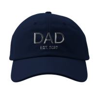 Load image into Gallery viewer, Custom Dad Established Baseball Cap - Personalized Year Flexfit 6277 - Little Boss Society Co