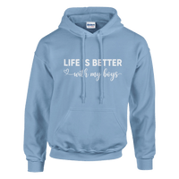 Load image into Gallery viewer, Life Is Better With My Boys Pullover Hoodie - Little Boss Society Co