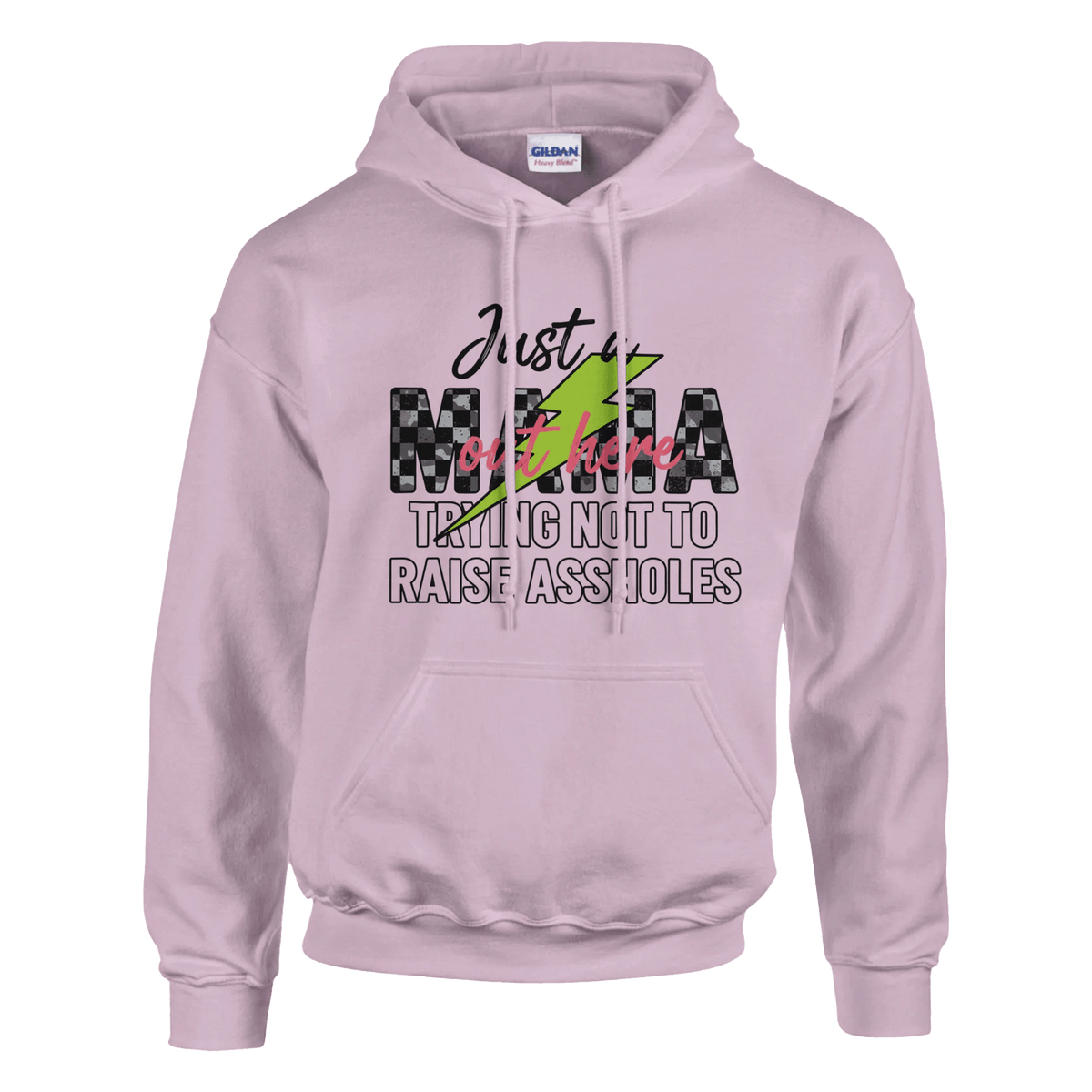 Just a MAMA Out Here Trying Not to Raise Assholes clothing - Little Boss Society Co