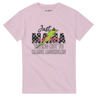Load image into Gallery viewer, Just a MAMA Out Here Trying Not to Raise Assholes clothing - Little Boss Society Co
