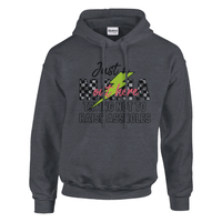 Load image into Gallery viewer, Just a MAMA Out Here Trying Not to Raise Assholes clothing - Little Boss Society Co