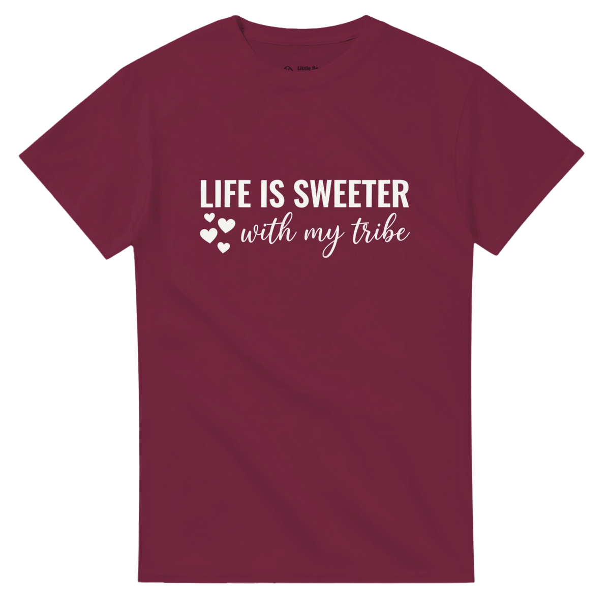 Life Is Sweeter With My Tribe Crewneck T-shirt - Little Boss Society Co