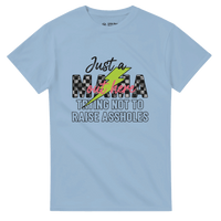 Load image into Gallery viewer, Just a MAMA Out Here Trying Not to Raise Assholes clothing - Little Boss Society Co