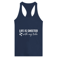 Load image into Gallery viewer, Life Is Sweeter With My Tribe Ideal Racerback Tank - Little Boss Society Co