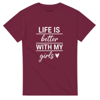 Load image into Gallery viewer, Life Is Better With My Girls Crewneck T-shirt - Little Boss Society Co