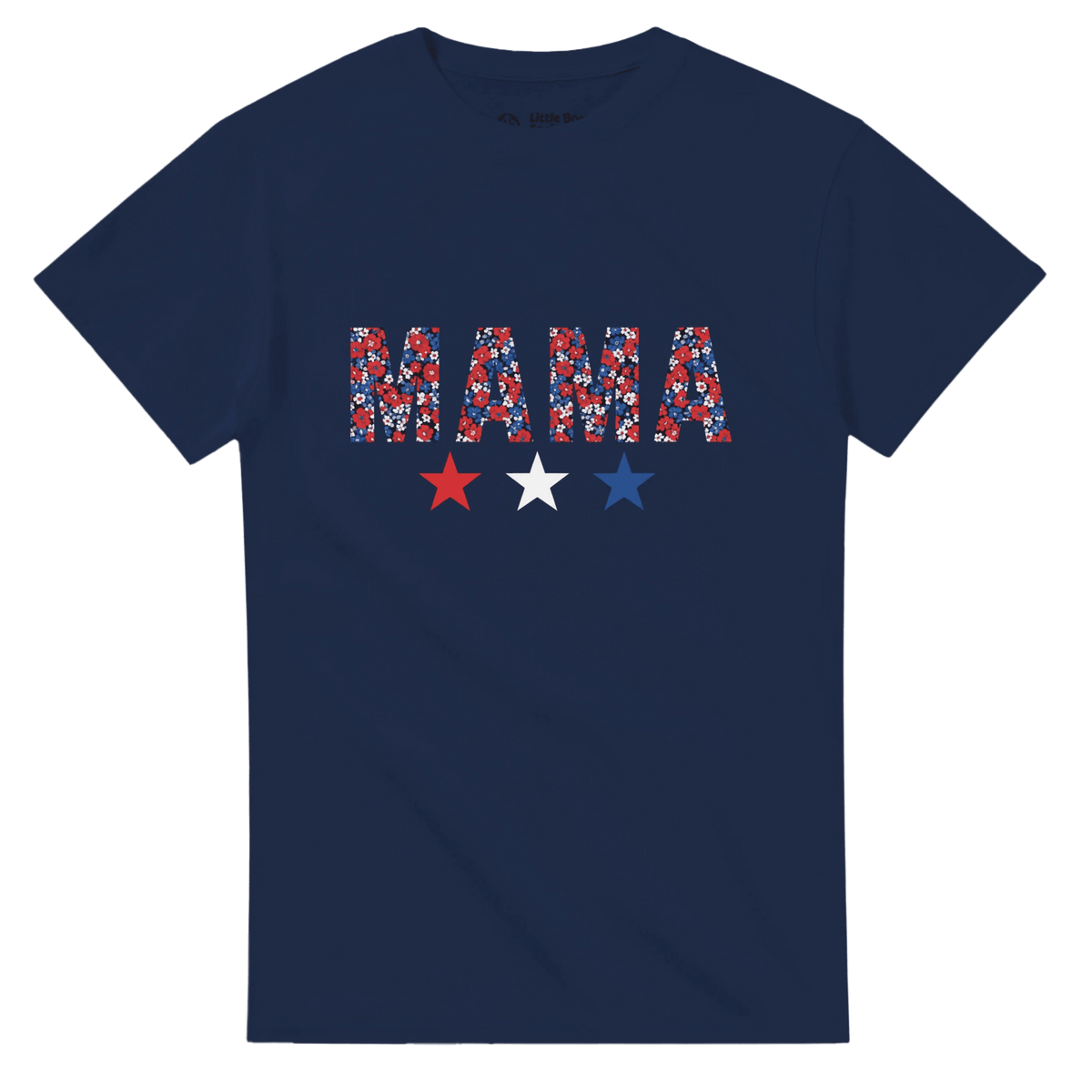 MAMA Fourth of July Graphic T-Shirt - Patriotic Women's Casual Tee - Little Boss Society Co