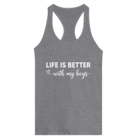 Load image into Gallery viewer, Life Is Better With My Boys Racerback Tank - Little Boss Society Co