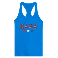 Load image into Gallery viewer, MAMA Fourth of July Graphic Women's Ideal Racerback Tank - Little Boss Society Co