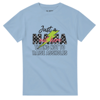Load image into Gallery viewer, Just a MAMA Out Here Trying Not to Raise Assholes clothing - Little Boss Society Co