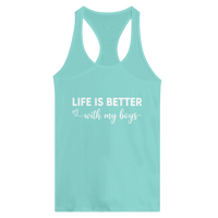 Load image into Gallery viewer, Life Is Better With My Boys Racerback Tank - Little Boss Society Co