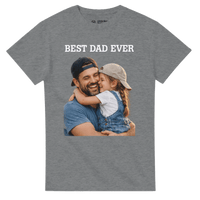 Load image into Gallery viewer, Custom Best Dad Ever Photo T-Shirt – Personalized Father's Day Gift - Little Boss Society Co
