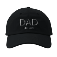 Load image into Gallery viewer, Custom Dad Established Baseball Cap - Personalized Year Flexfit 6277 - Little Boss Society Co
