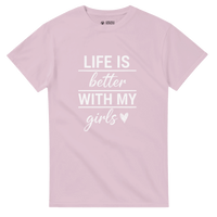Load image into Gallery viewer, Life Is Better With My Girls Crewneck T-shirt - Little Boss Society Co