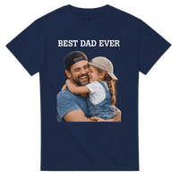 Load image into Gallery viewer, Custom Best Dad Ever Photo T-Shirt – Personalized Father's Day Gift - Little Boss Society Co