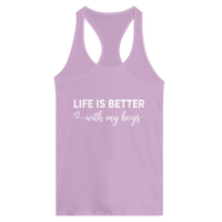 Load image into Gallery viewer, Life Is Better With My Boys Racerback Tank - Little Boss Society Co