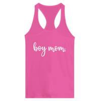 Load image into Gallery viewer, Boy Mom Racerback Tank - Little Boss Society Co