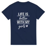 Load image into Gallery viewer, Life Is Better With My Girls Crewneck T-shirt - Little Boss Society Co