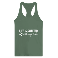 Load image into Gallery viewer, Life Is Sweeter With My Tribe Ideal Racerback Tank - Little Boss Society Co